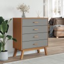  Kommode OLDEN grå og brun heltre furu 8721012133600