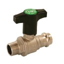 Pettinaroli Heavyduty fullway ball valve with press fittings ends long b
