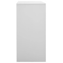 vidaXL Oppbevaringsskap lysegrå 90x45x92,5 cm stål