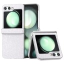 EIDERWOOD Samsung Galaxy Z Flip6 Skinnkledd Glitrende Plast Deksel - Hvit