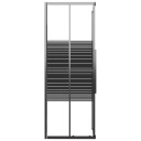 Dusjkabinett striper ESG 80x80x180 cm svart