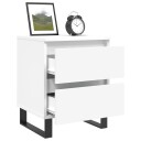  Nattbord 2 stk hvit 40x35x50 cm konstruert tre