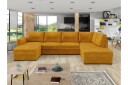 Taberk Sofa med Sjeselong og Divan 4 seter   Gul