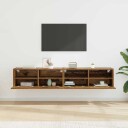  TV Veggskap 2 pcs Gamle tre 80 x 30 x 30 cm Konstruert tre