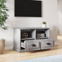 vidaXL TV-benk betonggrå 80x35x50 cm konstruert tre
