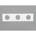 VOLA PLATE 3003K 3 HULL UTBYTTING Børstet krom