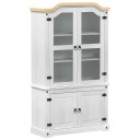  Visningsskap Hvit 103.5 x 42 x 180 cm Massiv furu