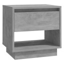 vidaXL Nattbord betonggrå 45x34x44 cm sponplate