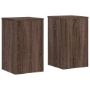  Plantestativer 2 stk brun eik 30x30x50 cm konstruert tre