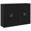  Sidebord Svart eik 60 x 31 x 84 cm Konstruert tre