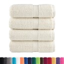  Premium gjestehåndklærb SOLUND 4 stk krem 30x50cm 600 g/m2