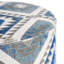 Festival Puff Sigurd m/kelimmønster blå ø:40 h45 cm