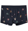 Name It Boxershorts - 3-pack - NKMVISMAS - Navy Blazer/m/Botanis - Name It - 13-14 år (158-164) - Boxershorts Grønn Marineblå