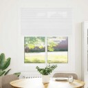  plisségardin Hvit 110x150 cm Stoff Bredde 109,4 Polyester