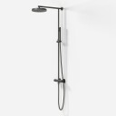 Semplice Termostatsett SRL10 XL Rain DeLux ø24cm EasyClean PVD Matt Gun Metall