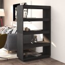 vidaXL Bokhylle/romdeler gr? 80x35x135 cm heltre furu
