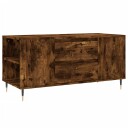 vidaXL Salongbord røkt eik 102x44,5x50 cm konstruert tre