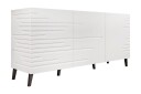 Kommode Demjen 40x155 cm   Hvit/Svart