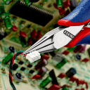 Knipex Spisstang 115 mm Elektronikk-gripetanger med Flerkomponentgrep