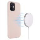 iPhone 12 Mini Liquid Silikondeksel MagSafe-kompatibel Rosa