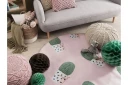 Eldivan Ryeteppe 120x120 cm - Rosa