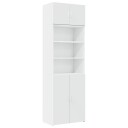  Oppbevaringsskap hvit 70x42,5x225 cm konstruert tre
