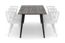 Tyrö Spisegruppe med 6 Tyrö Armstoler   Smoked Oak/White