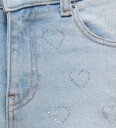 Kids Only Jeans - KogJuicy - Bred - Light Blue Denim/Rhinestone - Kids Only - 12 år (152) - Jeans - Blå