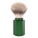 Mühle x Mark Braun Hexagon Silvertip Fiber® Barberkost, Aluminium Graphite