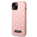 Karl Lagerfeld 3D Monogram Mobildeksel for iPhone 14 Plus - Rosa Hardcase