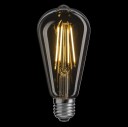 Unison UNI LEDISON Edisonpære ST64 E27 8W Klar 2700K Dimbar
