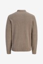 Jack & Jones   Genser Jprblawesley Knit Polo Ls Bf Ln   Grå