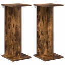 vidaXL Planteholder 2 stk. Røkt Eik 25 x 25,5 x 60,5 cm Konstruert tre