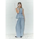 Co'Couture Dame Jeans Blå XL,