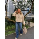 Holzweiler Dame Strikkevarer Beige L,
