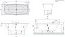 VILLEROY & BOCH MY ART BADEKAR 180X80 FOR INNBYGGING HVIT ALPIN