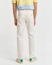 Slim fit solblekede chinos CREAM 3234