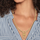 Tommy Hilfiger Monogram Halskjede Rustfritt Stål 2780723 - Dame - Stainless Steel