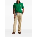 Polo Ralph Lauren Classic Fit Crest Mesh Polo Shirt   Green   M