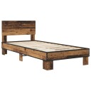  Sengestamme med hodegatt Gammelt tre 80 x 200 cm Konstruert tre