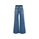 Elisabetta Franchi Dame Jeans Blå W27,