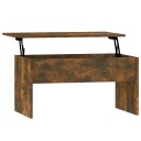 vidaXL Salongbord røkt eik 80x50,5x41,5 cm konstruert tre