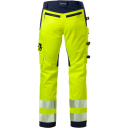 Fristads Hantverkarbyxa Stretch 2707 Plu, Klass 2 Varsel Gul/marinblå C152