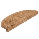 vidaXL Trappematter 10 stk 65x25 cm beige