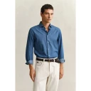 GANT Reg Indigo Twill Shirt   Blue   XXL