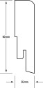 Kahrs Gulvlist 16x60 Ask Matt
