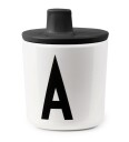 Design Letters lokk til melaminkopp sort