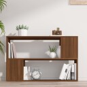 vidaXL Bokhylle brun eik 100x24x63 cm konstruert tre