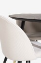 Venture Home   Spisegruppe Doris bord og 4 stk Valleta stoler   Hvit