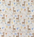 Nørgaard Madsens Sengetøy   Baby   Hvit m. Sjiraff på Rainbow B   Nørgaard Madsens   Baby   Sengetøy   Baby Beige Blå Brun Gul Rød